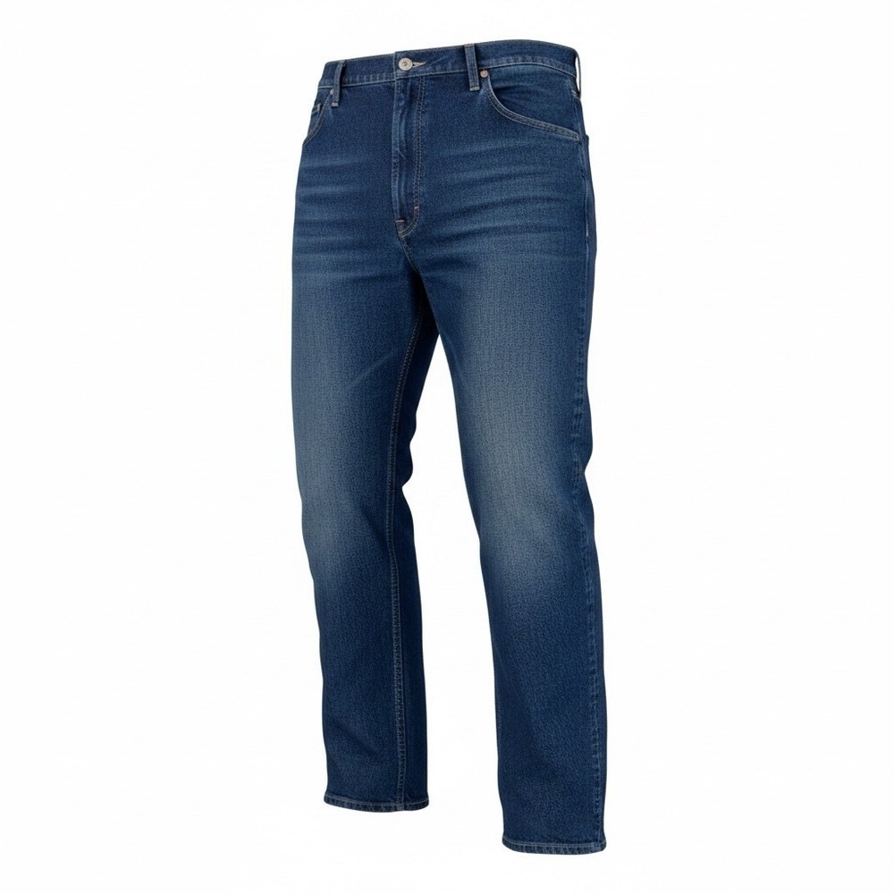 Wrangler Blue Jeans Mens 42X32 Relaxed Fit Stretch Straight Leg 85900DW IRREG